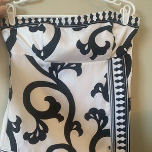 Silk White House Black Market Strapless Top